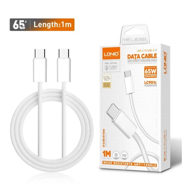 УСБ КАБЕЛ LDNIO LC901 C-C 1m